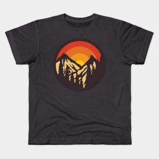 Mountain Sunset Kids T-Shirt